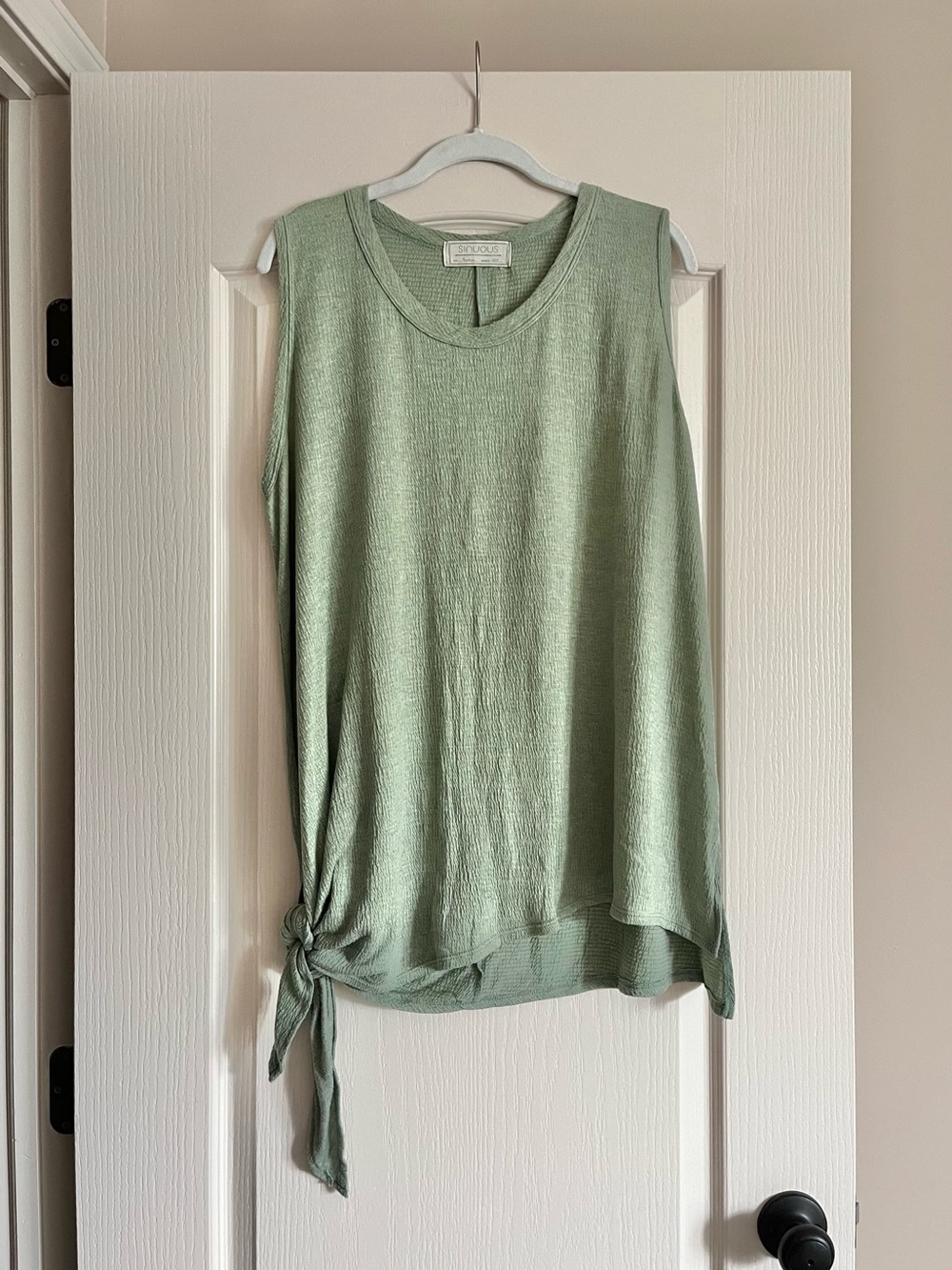 Sinuous Tied Tank Blouse